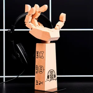 Personalized Laser Engraved Hand Headset & Gameplay Controller Holder.