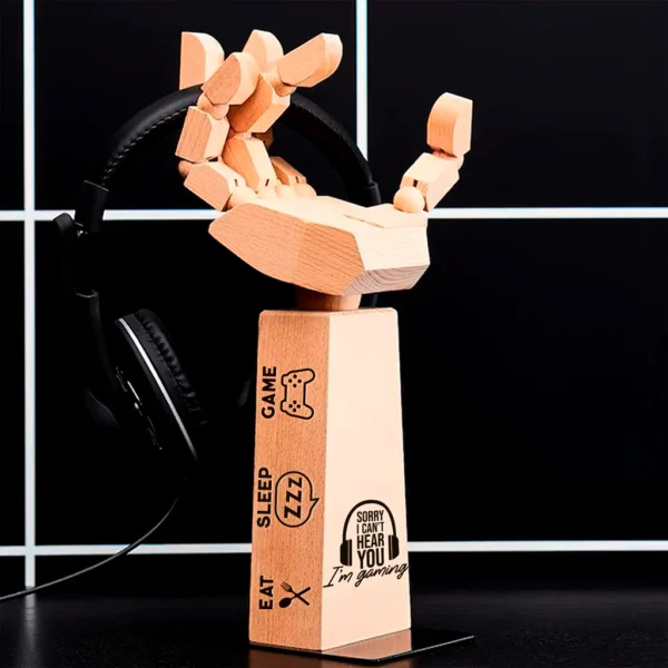 Personalized Laser Engraved Hand Headset & Gameplay Controller Holder.