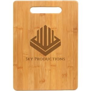 Personalized Laser Engraved Natural Bamboo Cutting Boards