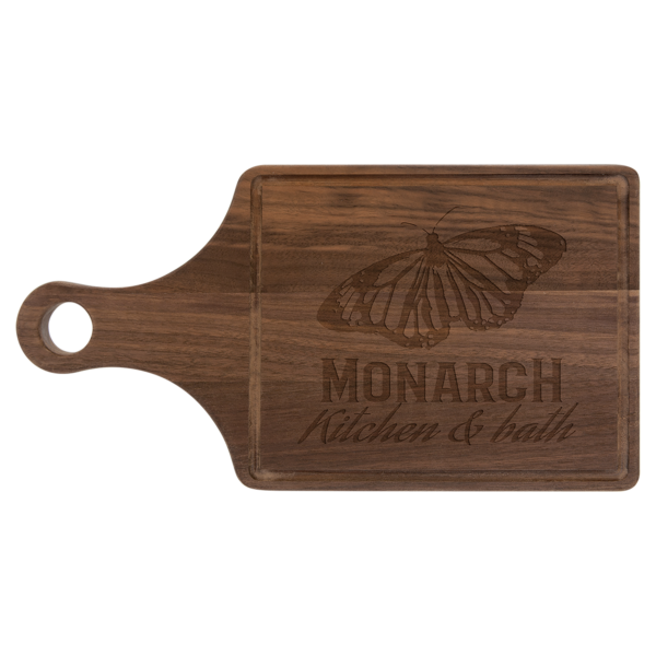 Personalized Laser Engraved Walnut Cutting Boards WITH DRIP RING - Image 2