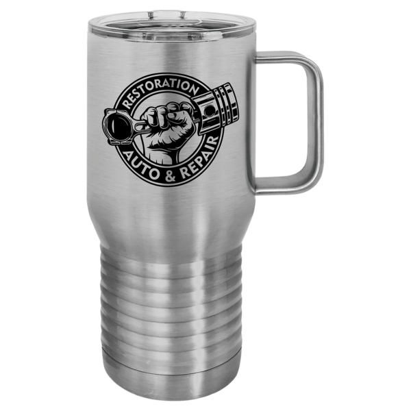 Personalized Laser Engraved 20 oz. Vacuum Insulated Travel Mug with Slider Lid - Image 18