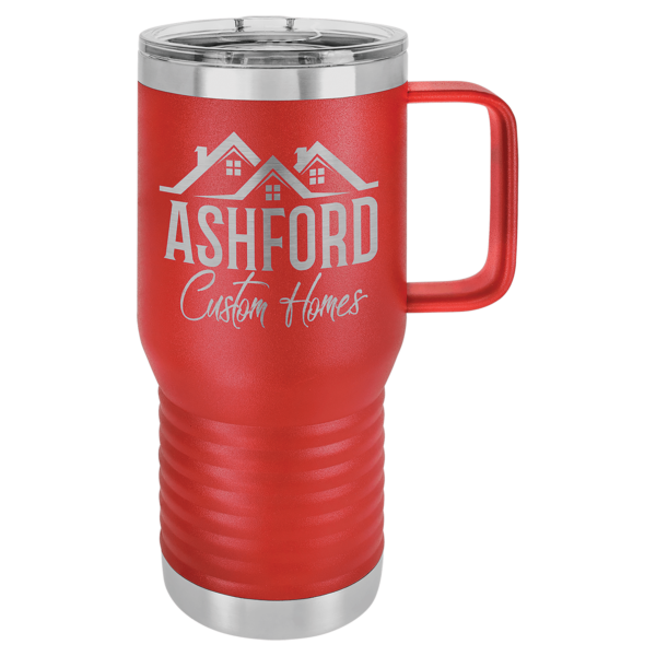 Personalized Laser Engraved 20 oz. Vacuum Insulated Travel Mug with Slider Lid - Image 16