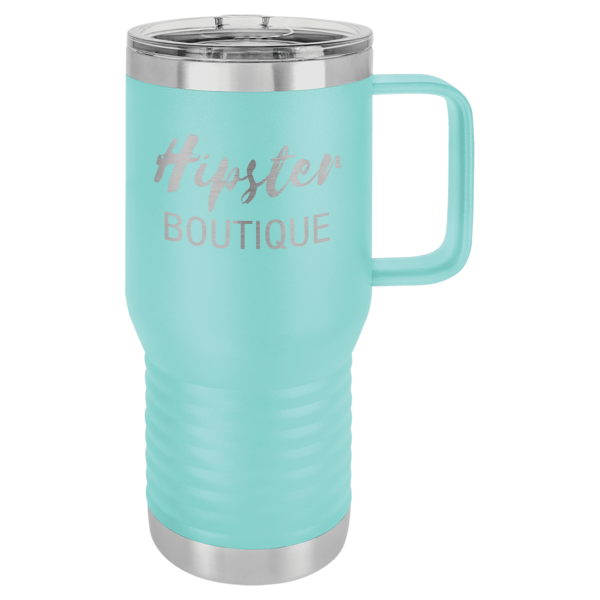 Personalized Laser Engraved 20 oz. Vacuum Insulated Travel Mug with Slider Lid - Image 13