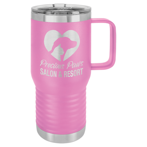 Personalized Laser Engraved 20 oz. Vacuum Insulated Travel Mug with Slider Lid - Image 11