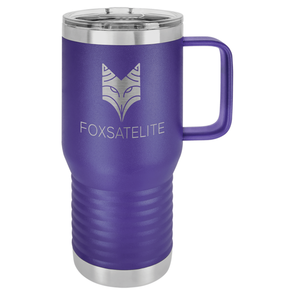 Personalized Laser Engraved 20 oz. Vacuum Insulated Travel Mug with Slider Lid - Image 10