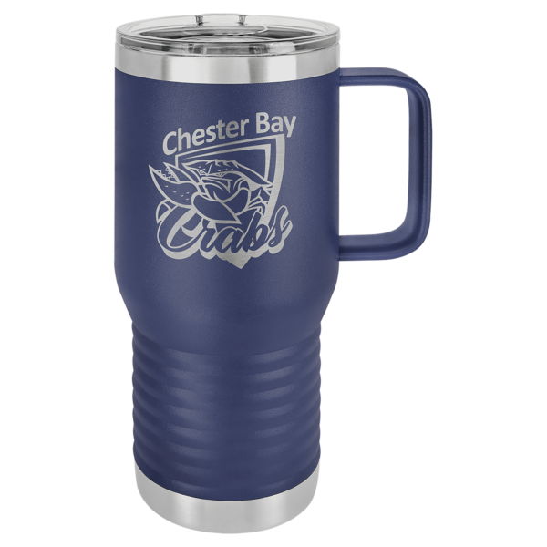 Personalized Laser Engraved 20 oz. Vacuum Insulated Travel Mug with Slider Lid - Image 8