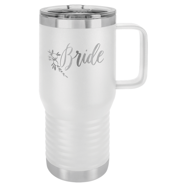 Personalized Laser Engraved 20 oz. Vacuum Insulated Travel Mug with Slider Lid - Image 6