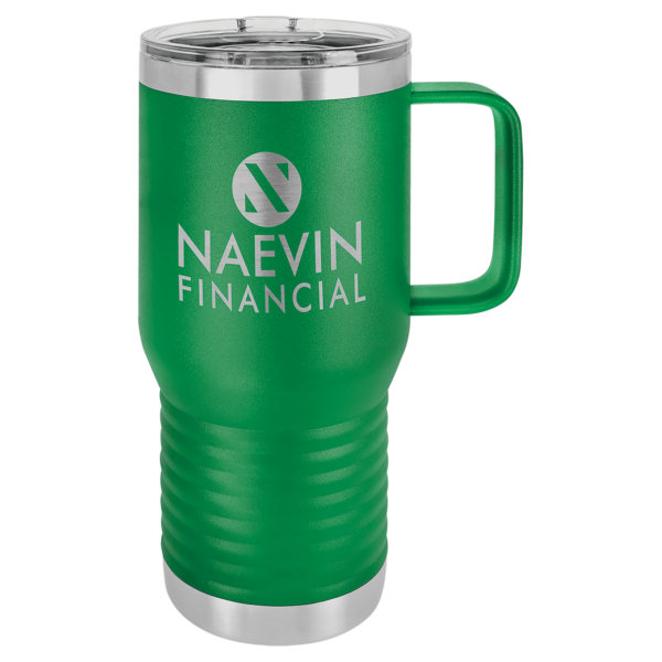 Personalized Laser Engraved 20 oz. Vacuum Insulated Travel Mug with Slider Lid - Image 5