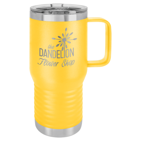 Personalized Laser Engraved 20 oz. Vacuum Insulated Travel Mug with Slider Lid - Image 4
