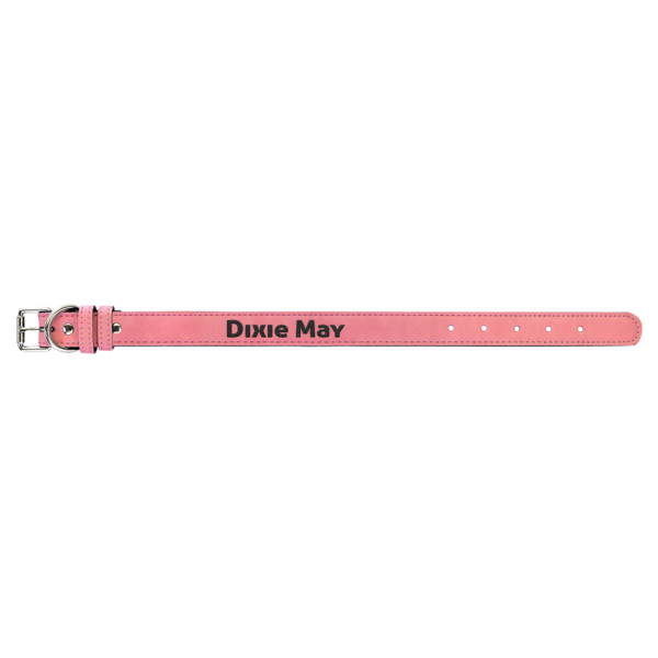 Personalized Laserable Leatherette Dog Collar Multi sizes - Image 26