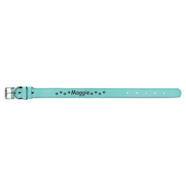Personalized Laserable Leatherette Dog Collar Multi sizes - Image 25