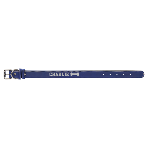 Personalized Laserable Leatherette Dog Collar Multi sizes - Image 24