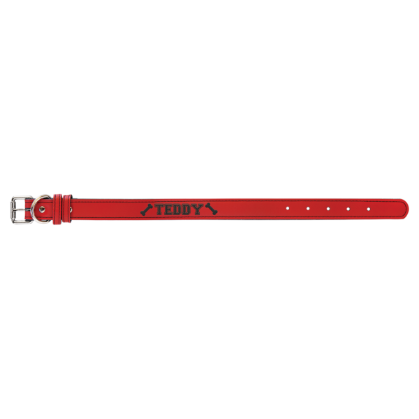 Personalized Laserable Leatherette Dog Collar Multi sizes - Image 23