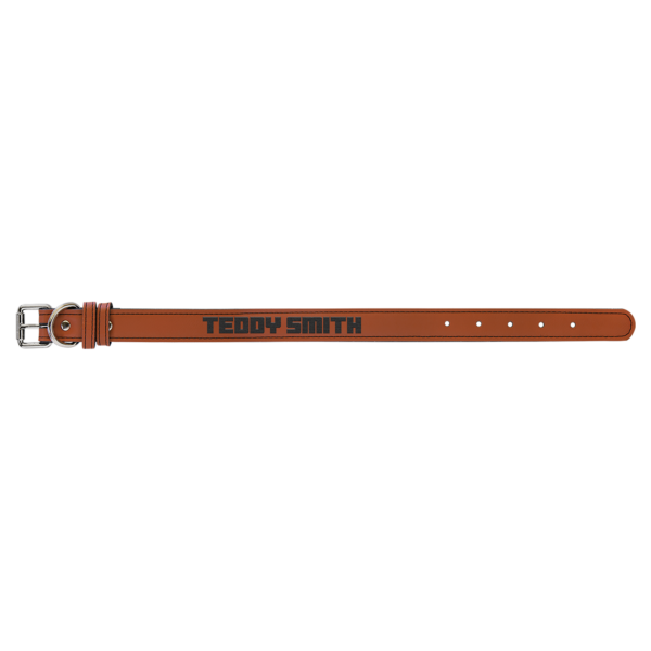 Personalized Laserable Leatherette Dog Collar Multi sizes - Image 22