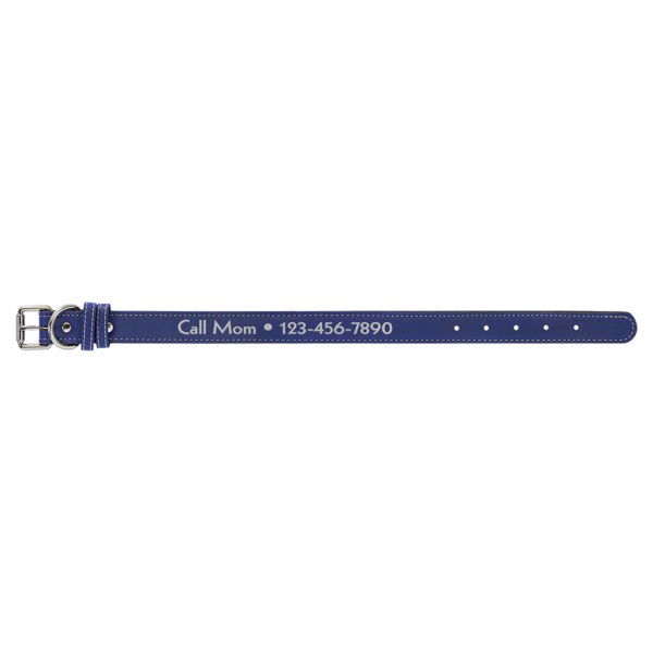 Personalized Laserable Leatherette Dog Collar Multi sizes - Image 17
