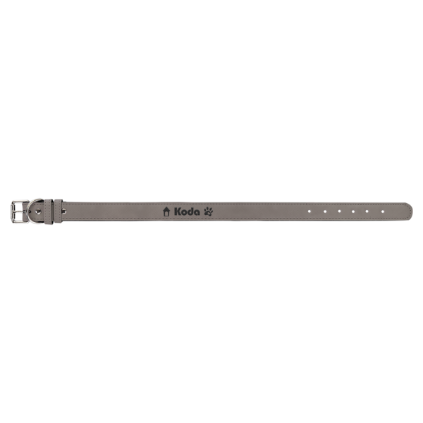Personalized Laserable Leatherette Dog Collar Multi sizes - Image 6