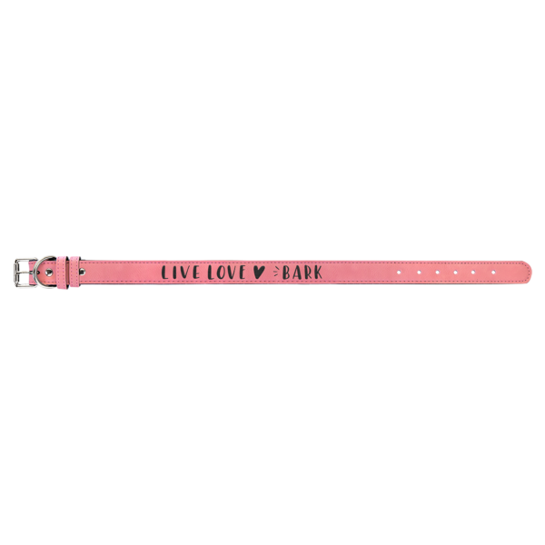Personalized Laserable Leatherette Dog Collar Multi sizes - Image 5