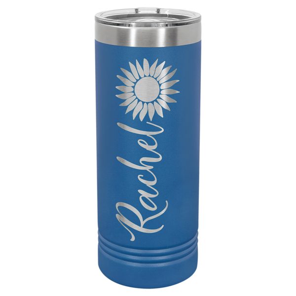Personalized Laser Engraved 22 oz. Skinny Tumbler with Slider Lid - Image 16