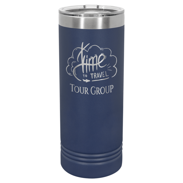 Personalized Laser Engraved 22 oz. Skinny Tumbler with Slider Lid - Image 9