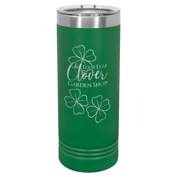 Personalized Laser Engraved 22 oz. Skinny Tumbler with Slider Lid - Image 5