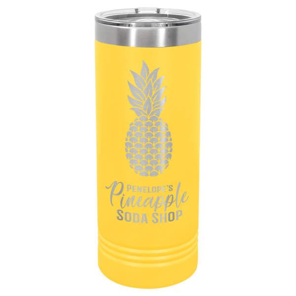 Personalized Laser Engraved 22 oz. Skinny Tumbler with Slider Lid - Image 4