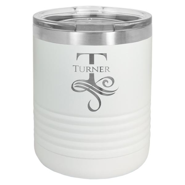 Personlaized Laser Engraved 10 oz. Ringneck  Vacuum Insulated Tumbler with Clear Lid - Image 5