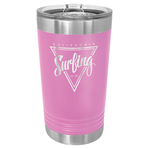 Personalized Laser Engraved 16 oz. Pint with Slider Lid - Image 15