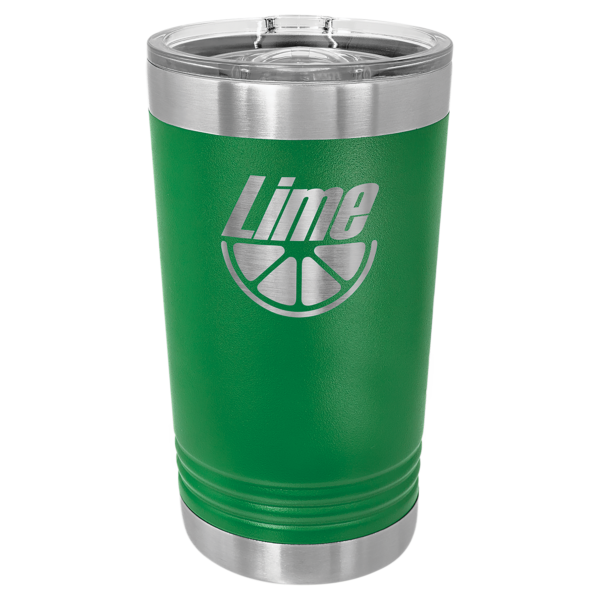 Personalized Laser Engraved 16 oz. Pint with Slider Lid - Image 8