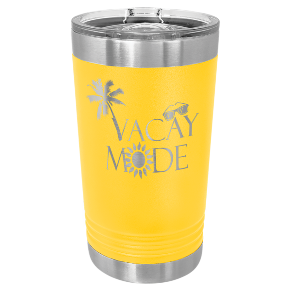 Personalized Laser Engraved 16 oz. Pint with Slider Lid - Image 7