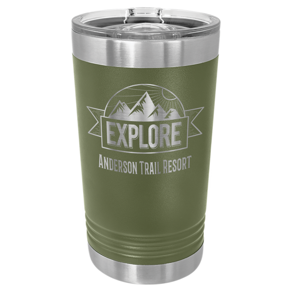 Personalized Laser Engraved 16 oz. Pint with Slider Lid - Image 5