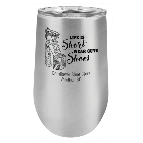 Personalized Laser Engraved 16 oz.  Vacuum Insulated Stemless Tumbler w/Lid - Image 21