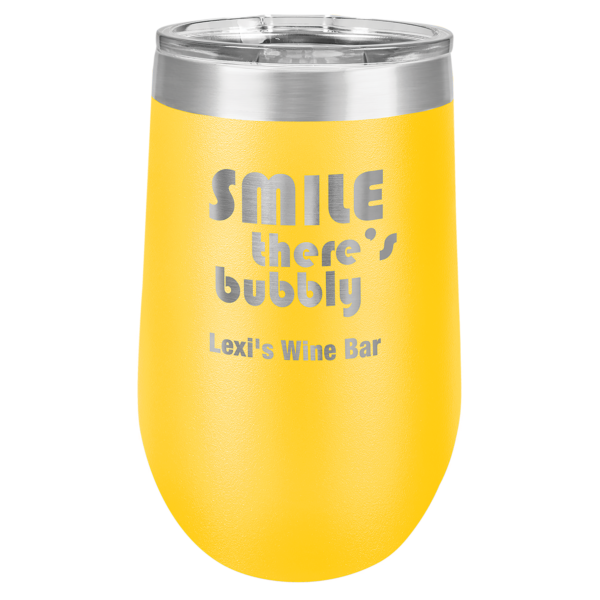 Personalized Laser Engraved 16 oz.  Vacuum Insulated Stemless Tumbler w/Lid - Image 6