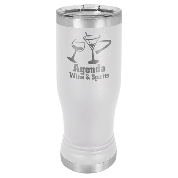 Personalized Laser Engraved 14 oz. Polar Camel Pilsner w/Clear Lid - Image 8