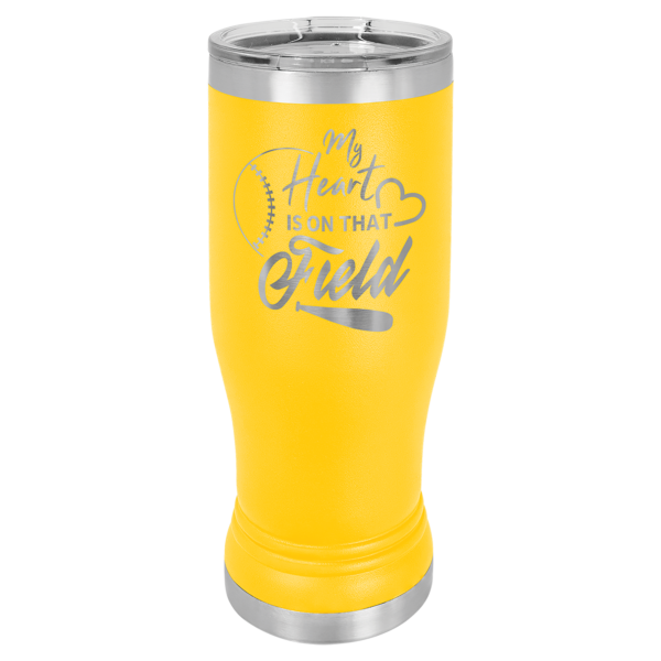 Personalized Laser Engraved 14 oz. Polar Camel Pilsner w/Clear Lid - Image 6
