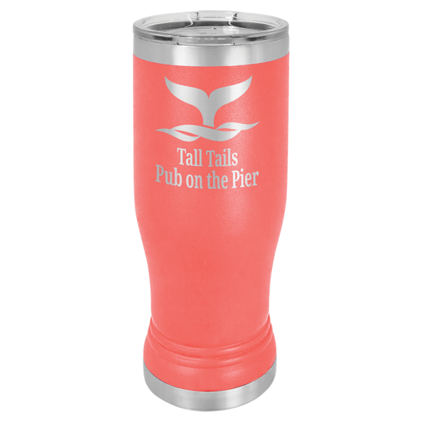 Personalized Laser Engraved 14 oz. Polar Camel Pilsner w/Clear Lid - Image 5