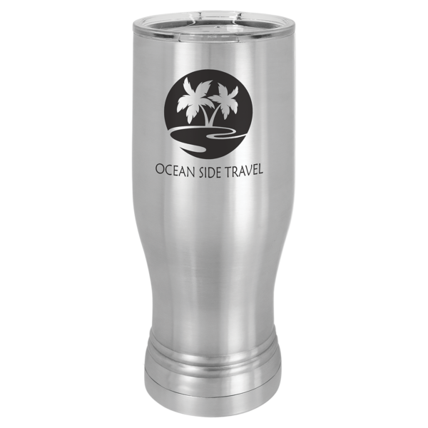 Personalized Laser Engraved 20 oz. Polar Camel Pilsner w/Clear Lid - Image 21