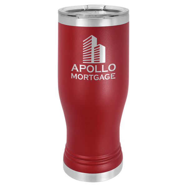 Personalized Laser Engraved 20 oz. Polar Camel Pilsner w/Clear Lid - Image 9