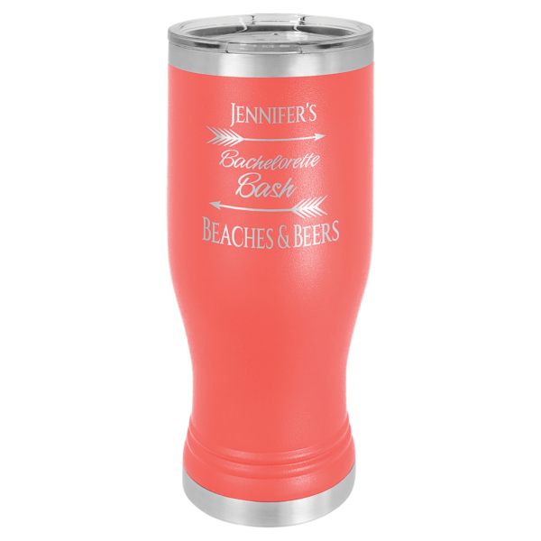 Personalized Laser Engraved 20 oz. Polar Camel Pilsner w/Clear Lid - Image 5