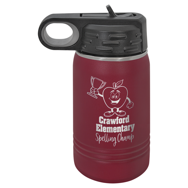 Personalized Laser Engraved 12 oz. Polar Camel Water Bottle - Image 13