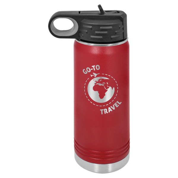 Personalized Laser Engraved 20 oz. Polar Camel Water Bottle - Image 13