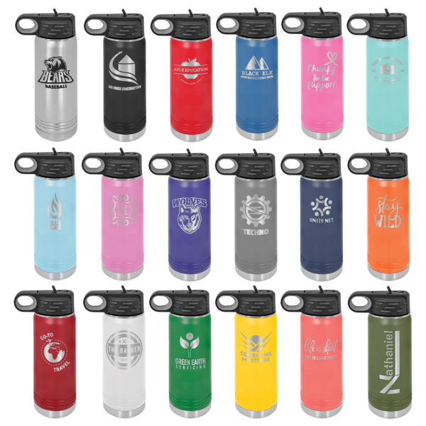 Personalized Laser Engraved 20 oz. Polar Camel Water Bottle