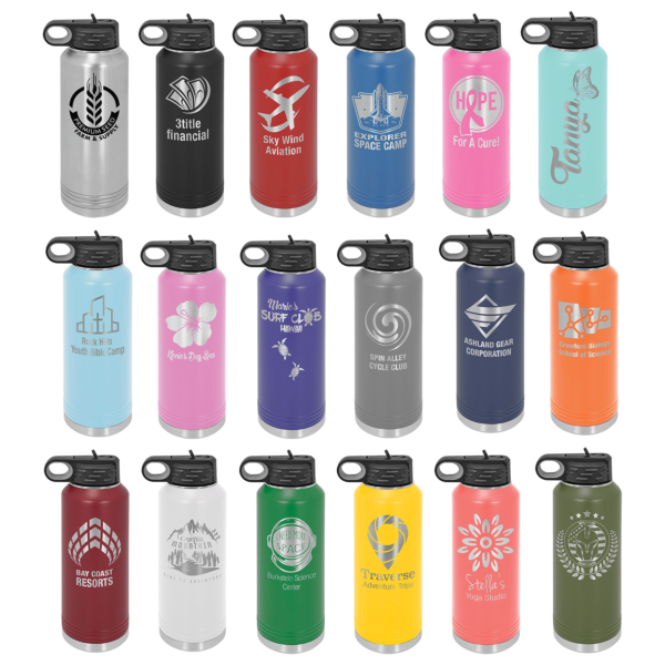 Personalized Laser Engraved 40 oz. Polar Camel Water Bottle