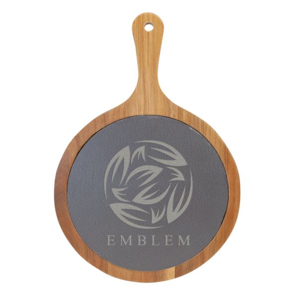 Personalized Laser Engraved Acacia Wood & Slate Cutting Boards - Image 9