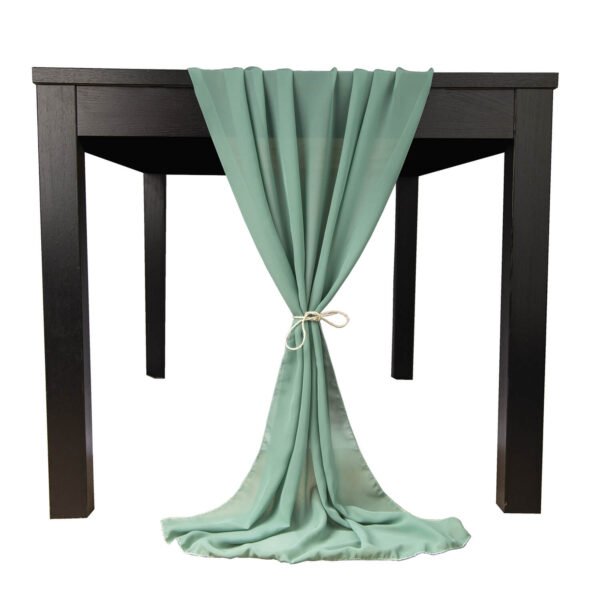 Chiffon Table Runner For Wedding 10ft 120 Inches Multi Colors - Image 6