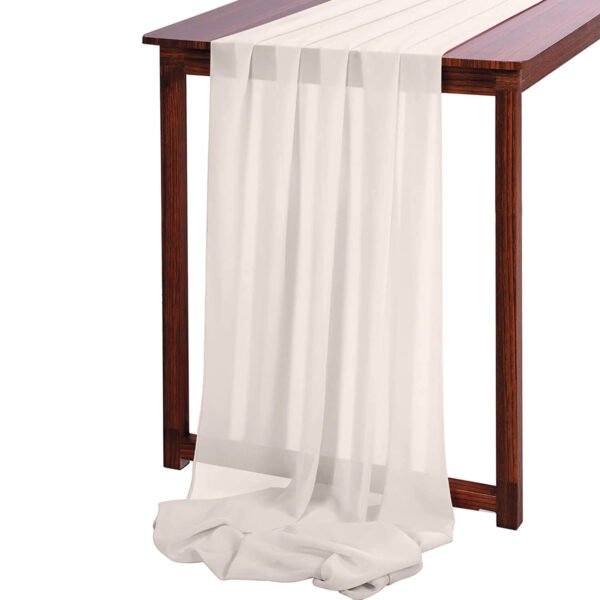Chiffon Table Runner For Wedding 10ft 120 Inches Multi Colors - Image 9