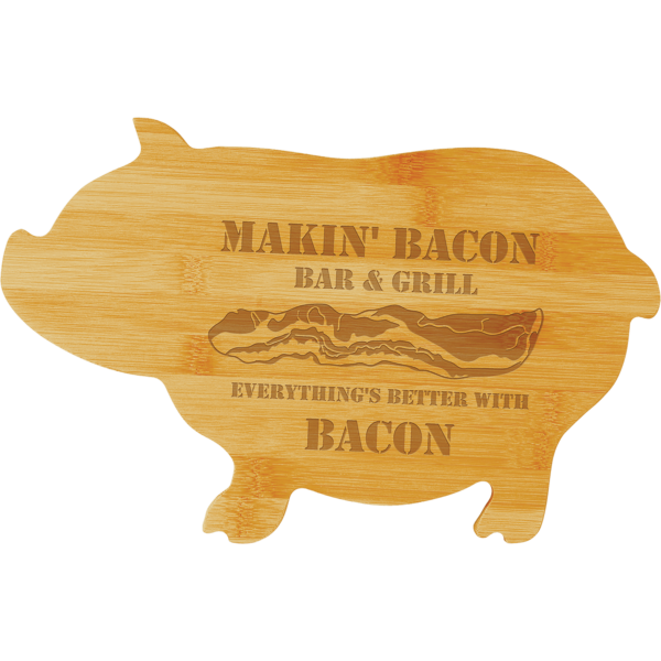 Special Shapes Personalized Laser Engraved Natural Special Natural Bamboo Cutting Boards - Image 4