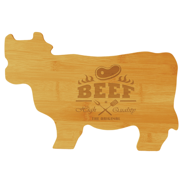 Special Shapes Personalized Laser Engraved Natural Special Natural Bamboo Cutting Boards - Image 3