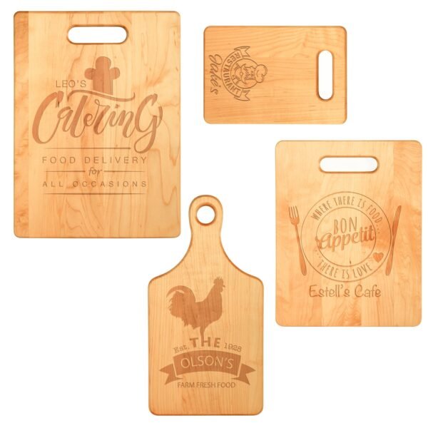 Hneeds Signature Laser Engraved Maple Cutting Boards