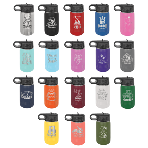 Personalized Laser Engraved 12 oz. Polar Camel Water Bottle